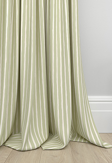 Vintage Stripe, Sage - Made to Measure Curtains